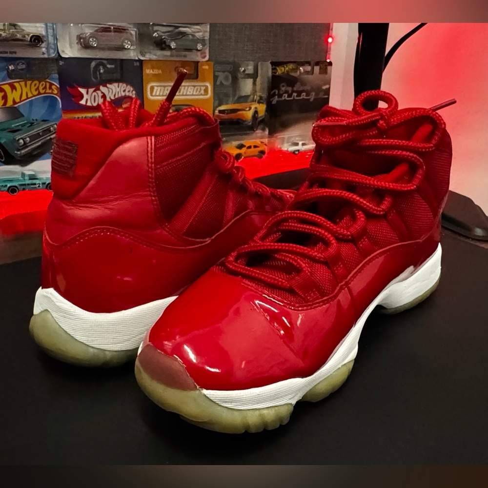 Air Jordan Red Athletic Sneakers - Picture 6 of 6